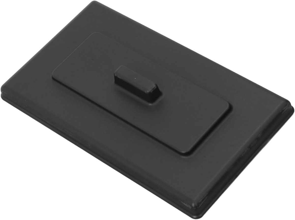 Ijsmachine Deksel Vervangend Afdekking Hygiënisch Bewaren Voedselveilig PVC 34x19.5x2.5cm Zwart