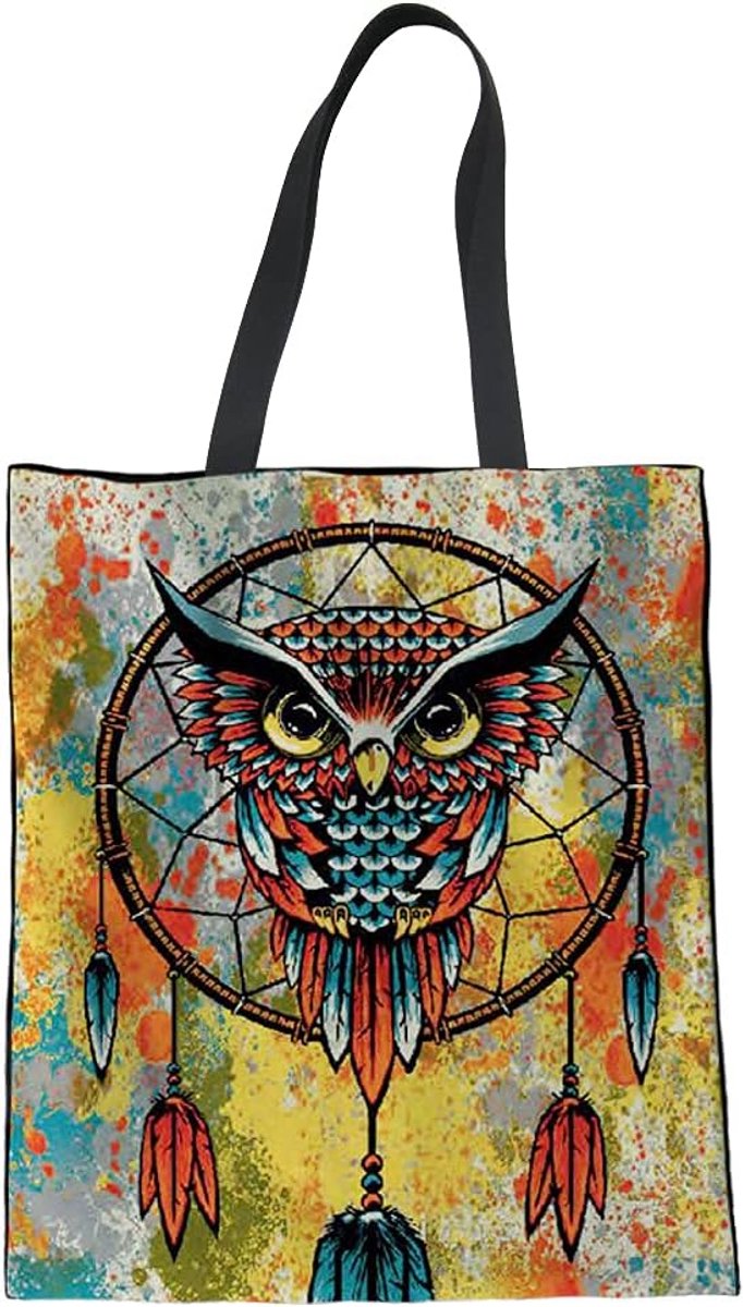 Canvas Tote Bag - Casual Handtas - Dagelijks Gebruik - Prachtige Opdruk - 34 x 42 cm