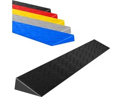 Drempelhelling - Stoeprand Oprit - Toegankelijkheid Verbeteren - Vergroot Gebruiksoppervlak - 100x18x8 cm - Zwart