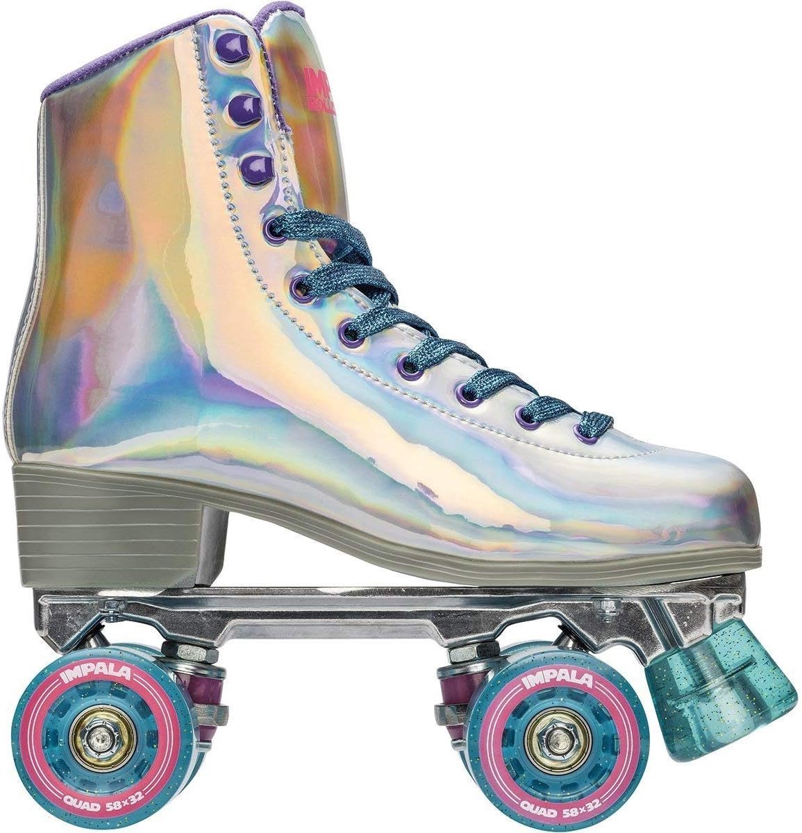 Quad Rolschaatsen Skeelers Buiten Rollen Veganistisch Product 58mm Wielen Holografisch