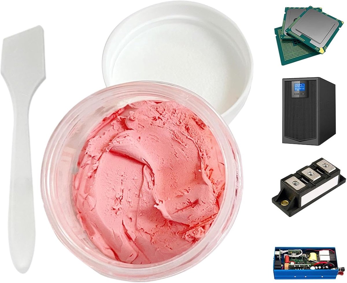 Koelpasta Processor - Laptop Koelpasta - Warmteafvoer PC - Niet-geleidend Materiaal - 10 Gram - Roze