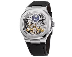 Top 10 Zakhorloges & Horlogekettingen 2026: Soraro Automatische Horloge Zwart | Waterafstotend | 42mm | Cadeau Giftbox | Leer | Rubber | Zwarte Band | Automatic Horloges | Automatisch Watchwinder | Stalen Band | Herenhorloge
