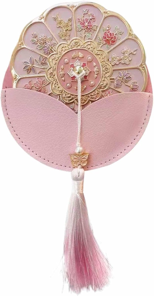 Zakspiegel - Compacte spiegel - Make-up bijwerken - Bloemenpatroon ontwerp - 7 Cm