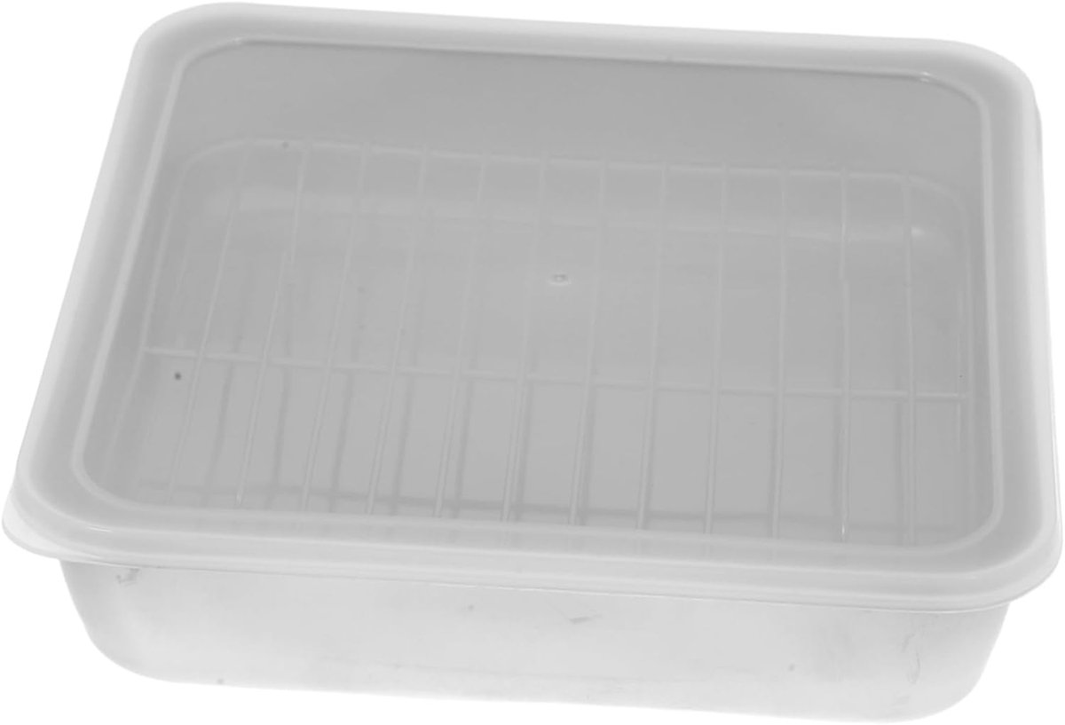 Braadslede Met Rooster - Oven Pan - Vlees Grillen - Gelijkmatige Warmte - 21x21x5 cm - Multi