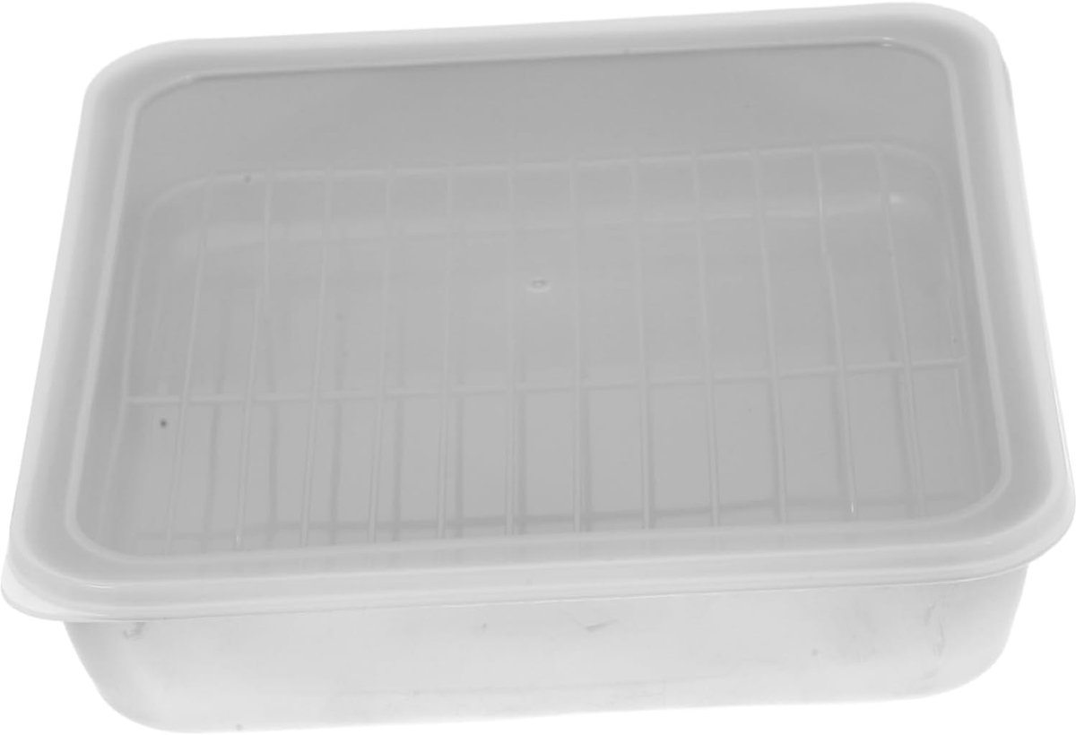 Braadslede met rooster - Oven schaal - Vlees bakken - Gelijkmatige warmte - 24x24x5.3 cm