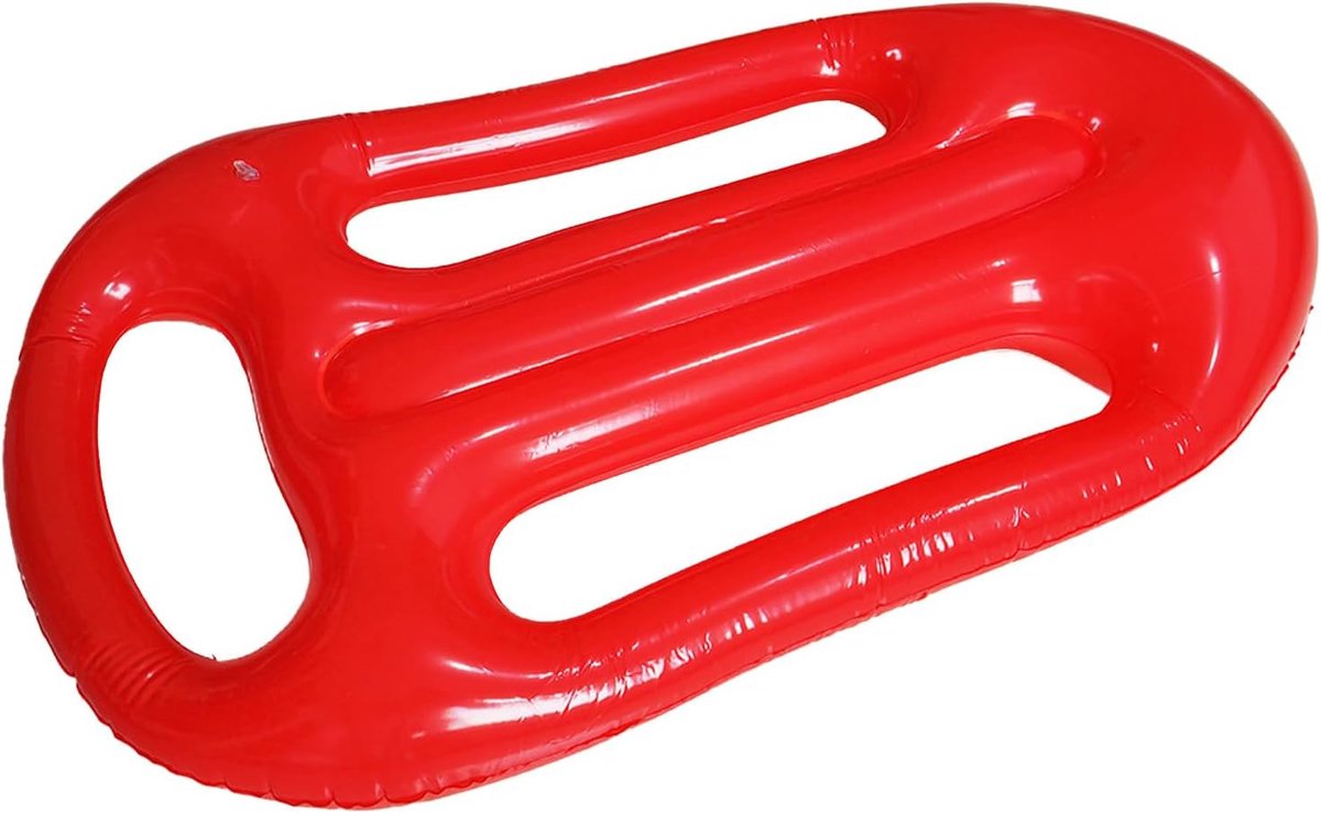 Zwemplank Trainingshulp - Opblaasbare Surfplank - Zwemmen Leren - Dubbele Handgrepen - 75 x 43 cm - Rood
