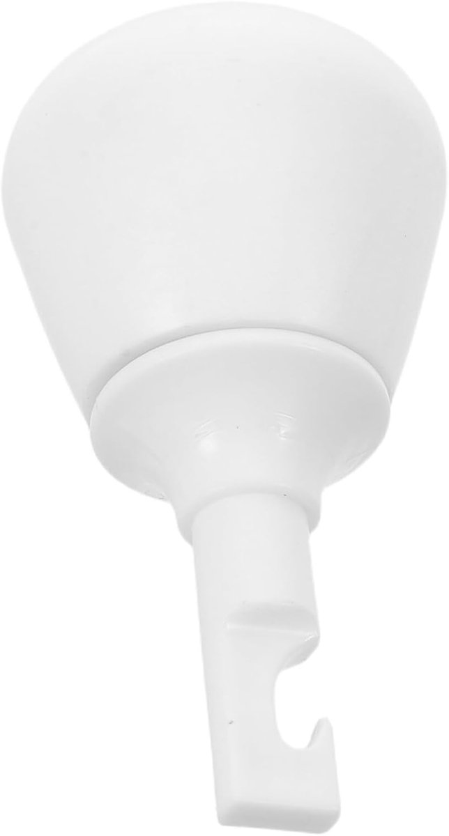 Vervangende Krukdoppen - Stabiliteitsstokdoppen Stokdoppen - Verbeterde Stabiliteit - Slijtvaste Rubberen Uiteinden - 75 x 4 x 4 cm - Wit