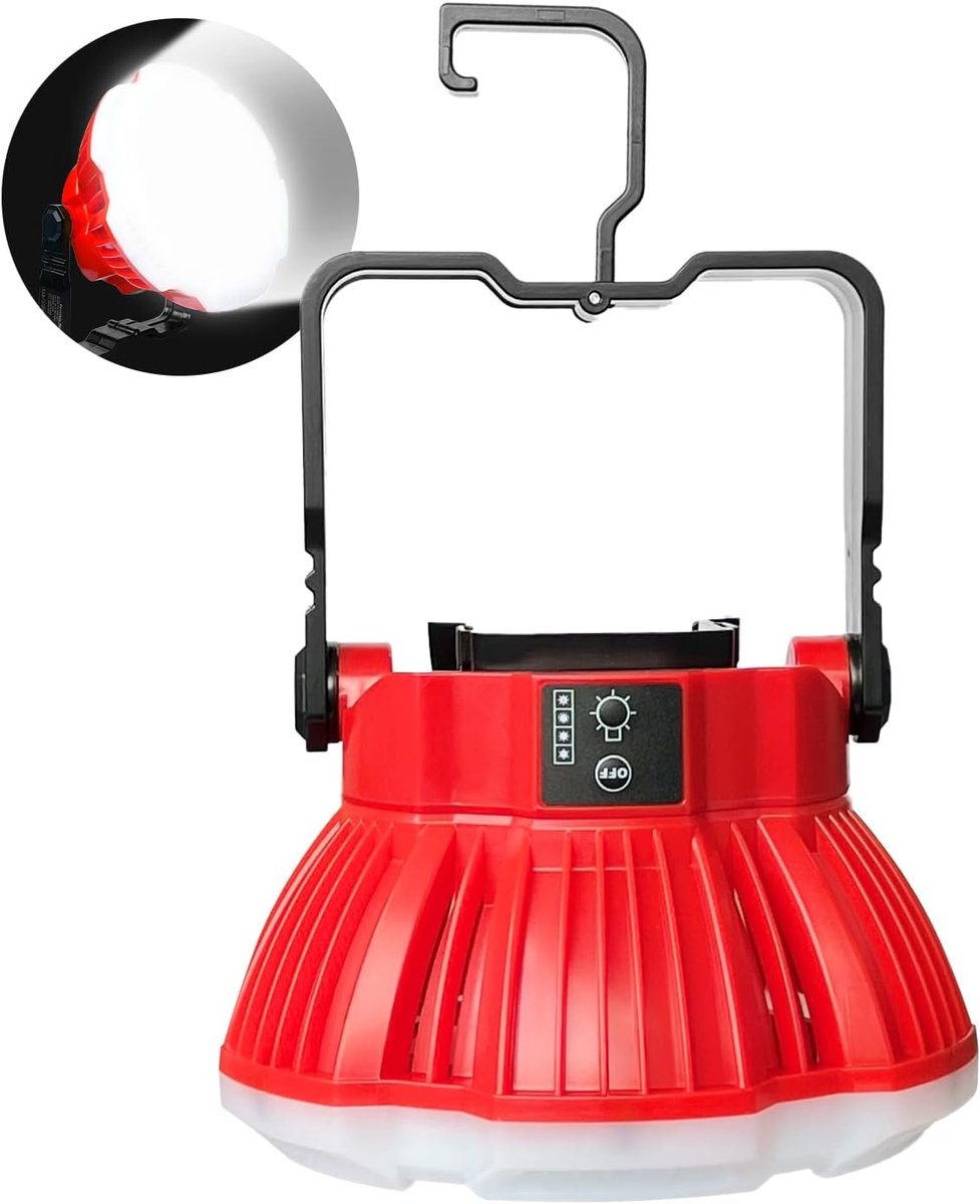 LED Camping Lantaarn - Werklamp Noodverlichting - Buiten Activiteiten - 24W Krachtig Licht - 16x20x17 cm