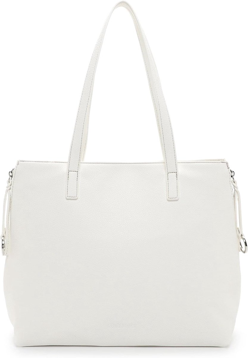 Dames Shopper - Handtas Schoudertas - Dagelijks Gebruik - Vorm Veranderbaar - 38x31x14 cm - Wit