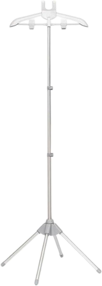 Telescopische Beugelhouder - Draagbare Garderobe - Kleding Verzorgen - Antislip Stabiliteit - 160 cm Uitschuifbaar - Grijs