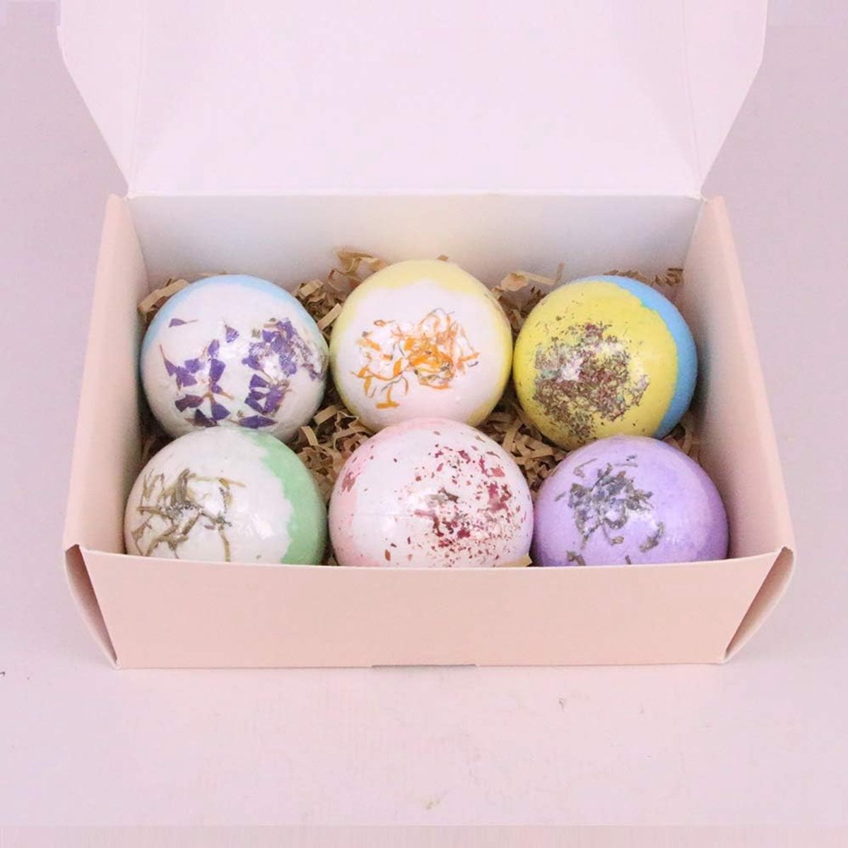 Bad Bommen Set - Bruisballen Aromatherapie - Ontspannend Bad - Natuurlijke Ingrediënten - 6 Stuks