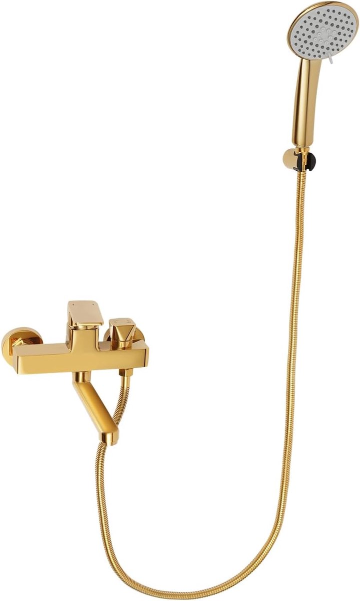 Badkraan met Douche - Mengkraan Doucheset - Badkamer Verbouwen - Keramische Spoel - 1.5m S