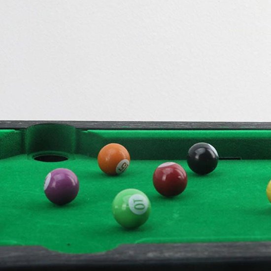 Kleine biljarttafel - Mini pooltafel - Familie spelletjes - Draagbaar en compleet - 56 x 32 x 155 cm — afbeelding 2