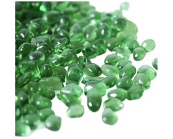 Aquarium Kiezels - Decoratie Zand - Aquarium Inrichting - Natuurlijke Uitstraling - 250 Gram - Groen