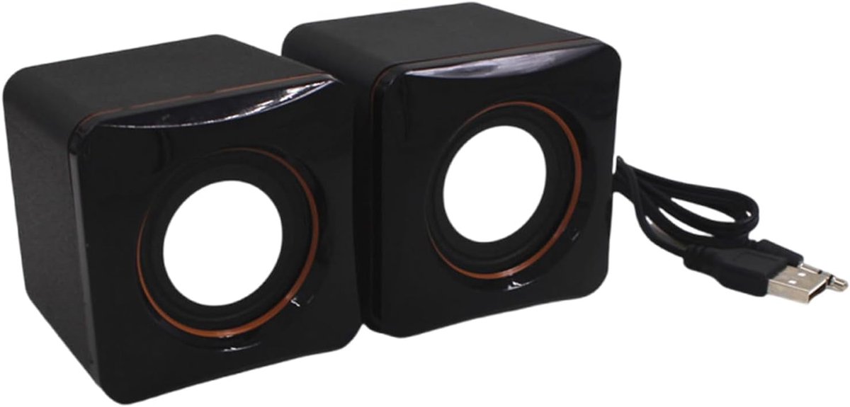 USB computer speakers - Desktop geluid - PC entertainment - Compact ontwerp - 70mm breed
