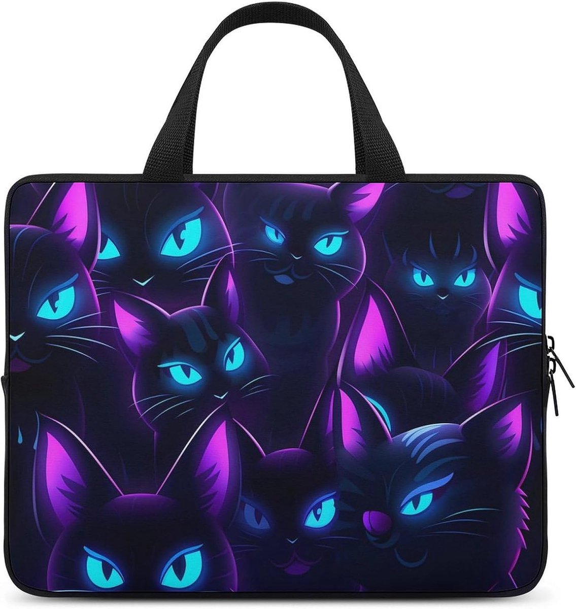 Laptop Draagtas - Computer Tas - Werk & Studie - Stijlvol Ontwerp - Compact Formaat - Zwart