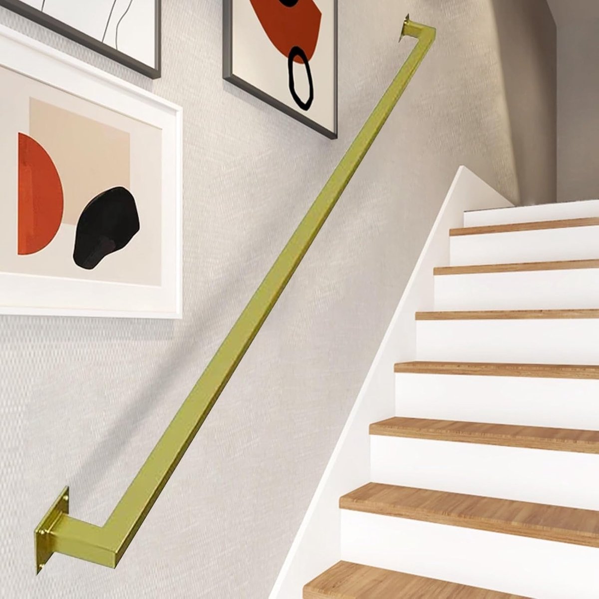 Trapleuning Metaal - Steunbeugel Trap - Veilige Toegang - Roestbestendige Coating - 60cm tot 300cm