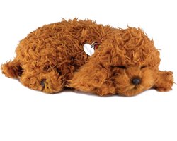 Ademende Puppy - Realistische Hond - Kinderspeelgoed - Zachte Ademhaling - 25 cm - Bruin
