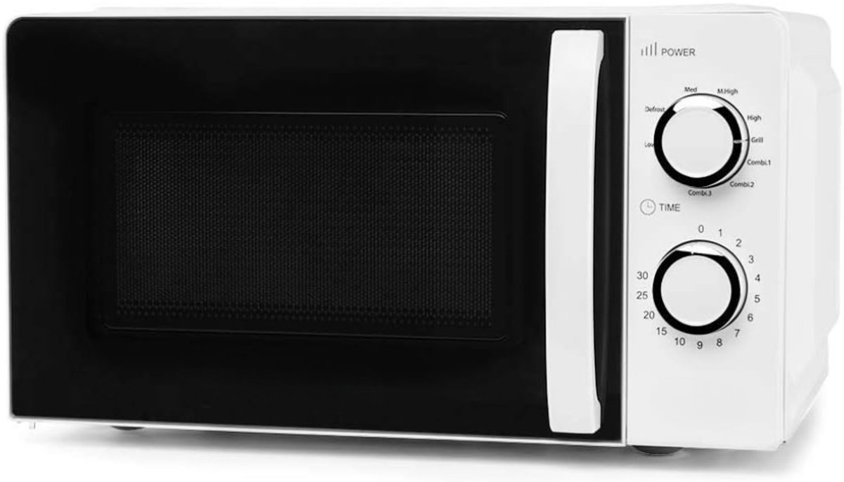 SNJY® Magnetron Vrijstaand - Microgolf - Microwave - Met Grill - 20 Liter - 900 W - Wit/Zwart