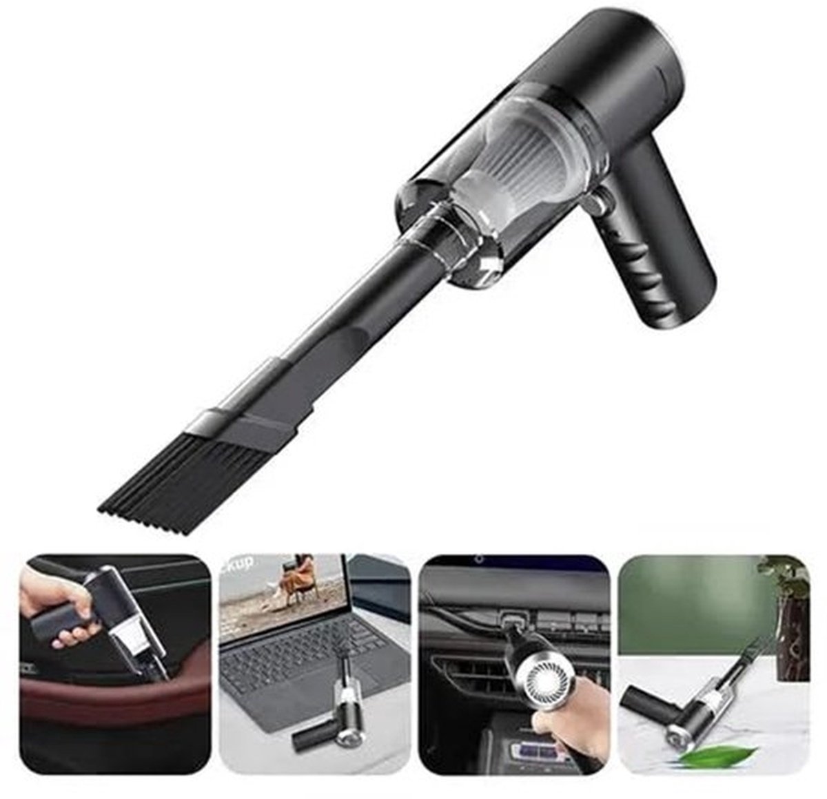 Autostofzuiger Draadloze handheld drie-in-één stofzuiger - Mini draagbare, USB snoerloze, oplaadbare mini-stofzuiger Geschikt voor auto's, huizen en kantoren