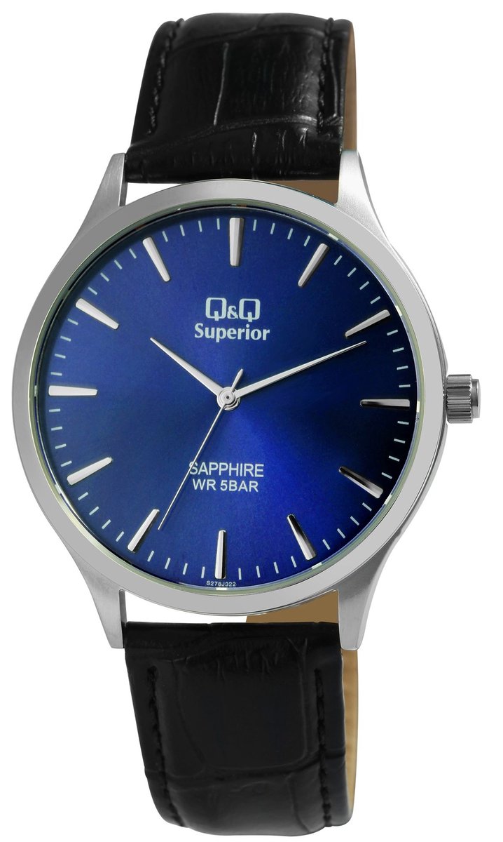QQ QQ Unisex Polshorloge S278J322Y QQ Superior Unisex met echte leren band,