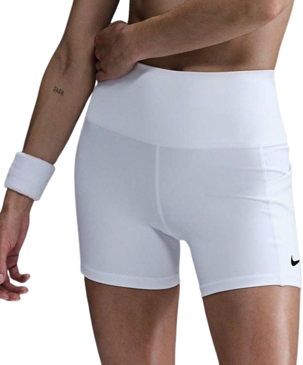 Nike Court Dri-FIT Tennisshort Dames Wit