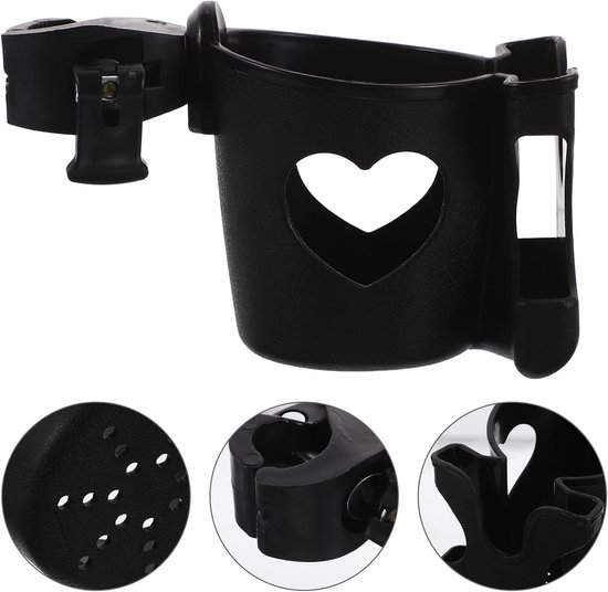 Bekerhouder kinderwagen - universele Bekerhouder & Telefoonhouder - 2-in-1 Kinderwagen Houder met Telefoonhouder - Drinkbeker en Fleshouder - Makkelijk te Installeren - Praktische Cup & Telefoonhouder voor Kinderwagen, Fiets, Rolstoel/Wandelwagen — afbeelding 3