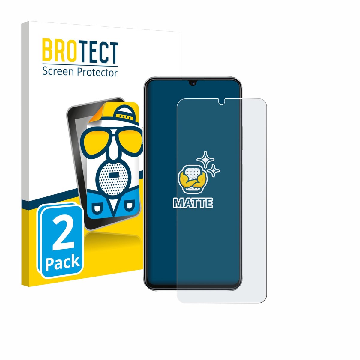 BROTECT - Screenprotector voor Huawei Nova Y63 - Folie Beschermfolie matte 2 Stuks