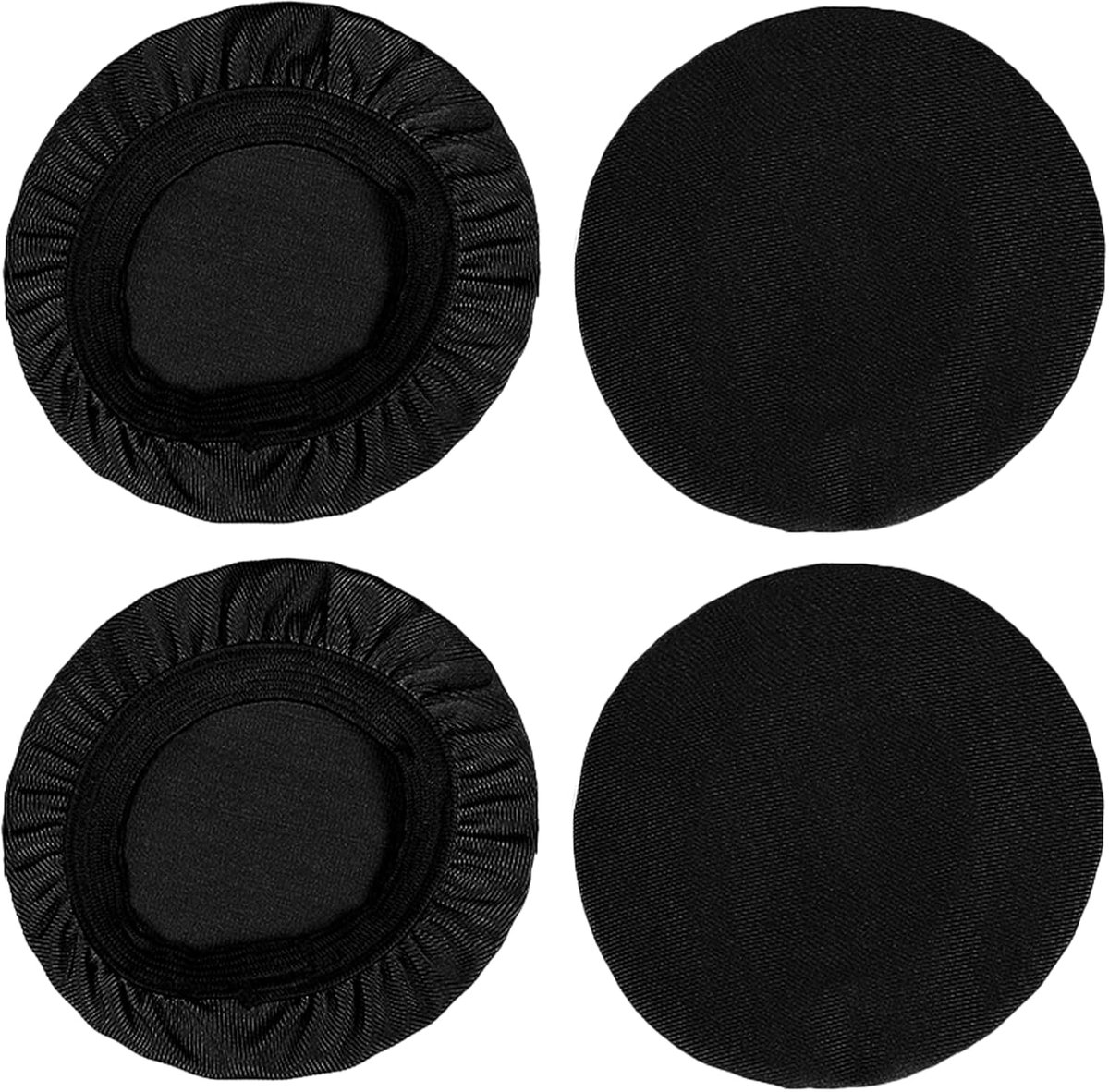 4 stuks elastische oordopjes - hoofdtelefoonafdekkingen - geschikt voor koptelefoons van 6 cm tot 8,5 cm - geluidssisolatie - comfortabel dragen
