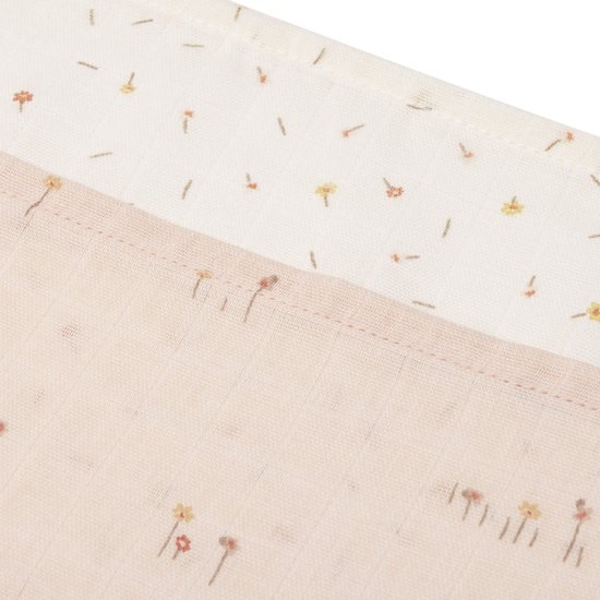 Jollein Hydrofiele Doek Small - 70x70cm - Pretty Picnic - 3 Stuks van Jollein — afbeelding 2