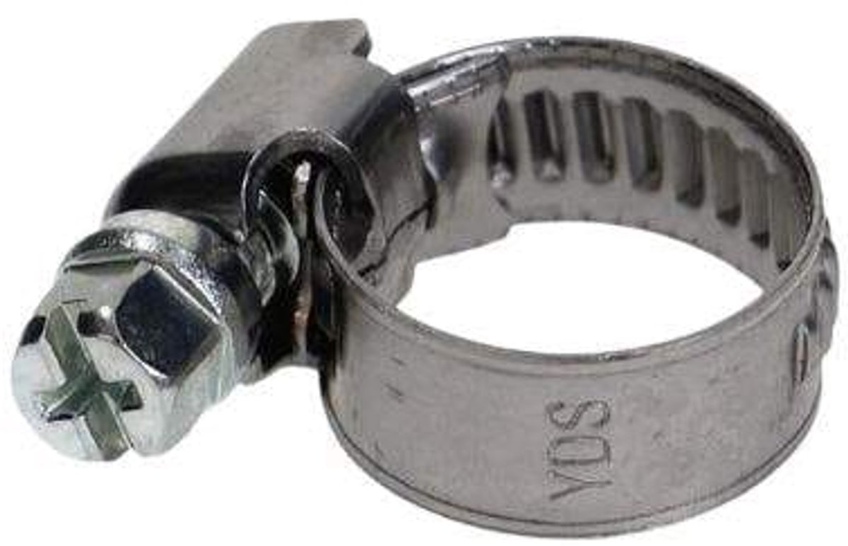 Slangenklem staal - 2stuks - 10-16 mm