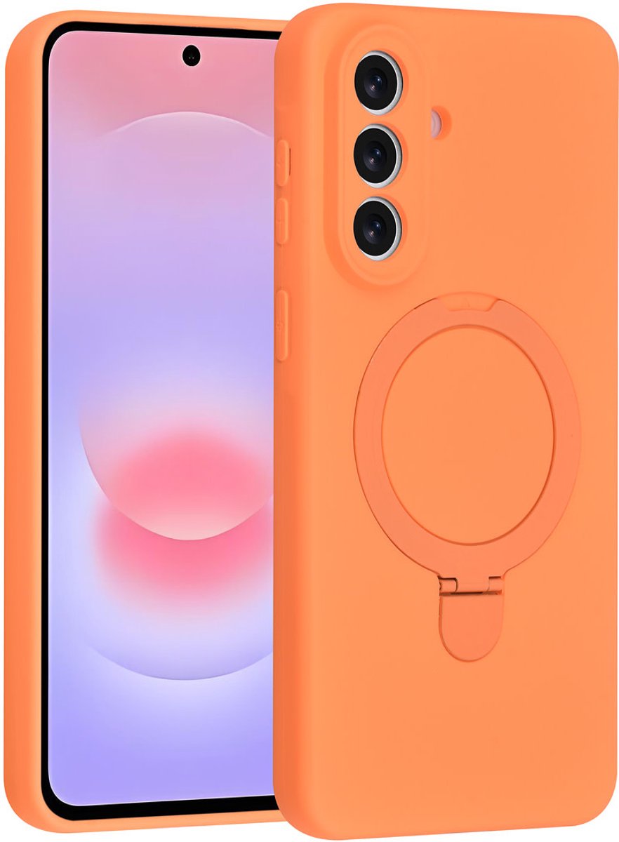 TUNIQ telefoonhoesje voor Samsung Galaxy A57 - met ringhouder - Tangerine Orange