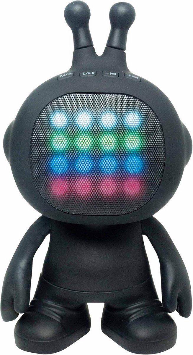 Draadloze Party Speaker met LED Verlichting en Oplaadbare Batterij - Bluetooth & USB/SD