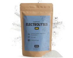 Cupplement Elektrolyten Poeder Citroen Suikervrij 500 Gram - Energie - electrolytes - Keto - Vegan - Zonder toevoegingen - Lab getest - 125 dagen voorraad per zakje