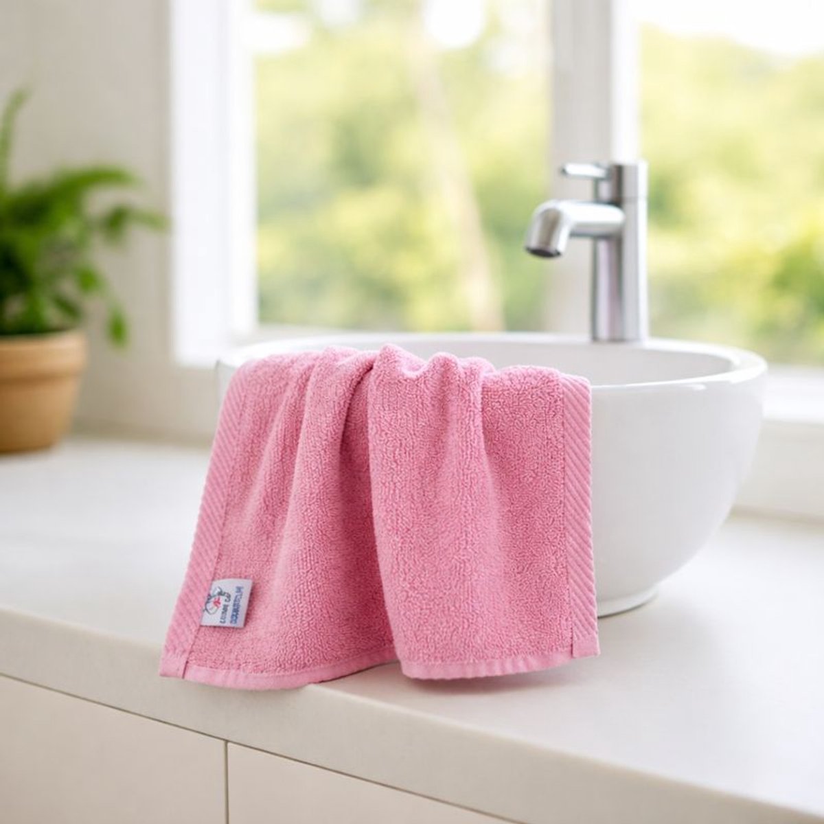Nile Textile Luxe Gastendoekje - 30x30 - Rose - 600GSM - Egyptisch Katoen