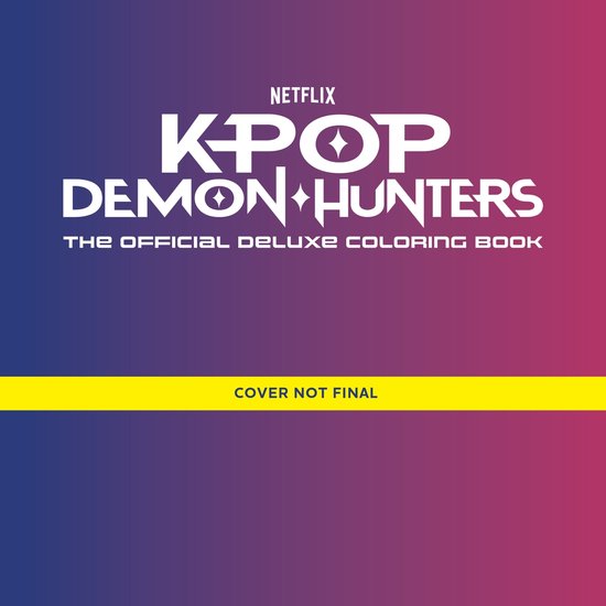 KPop Demon Hunters: The Official Deluxe Colouring Book - cover