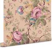 Laura Ashley Vliesbehang - Uffington Roses Plaster Pink 10mx52cm