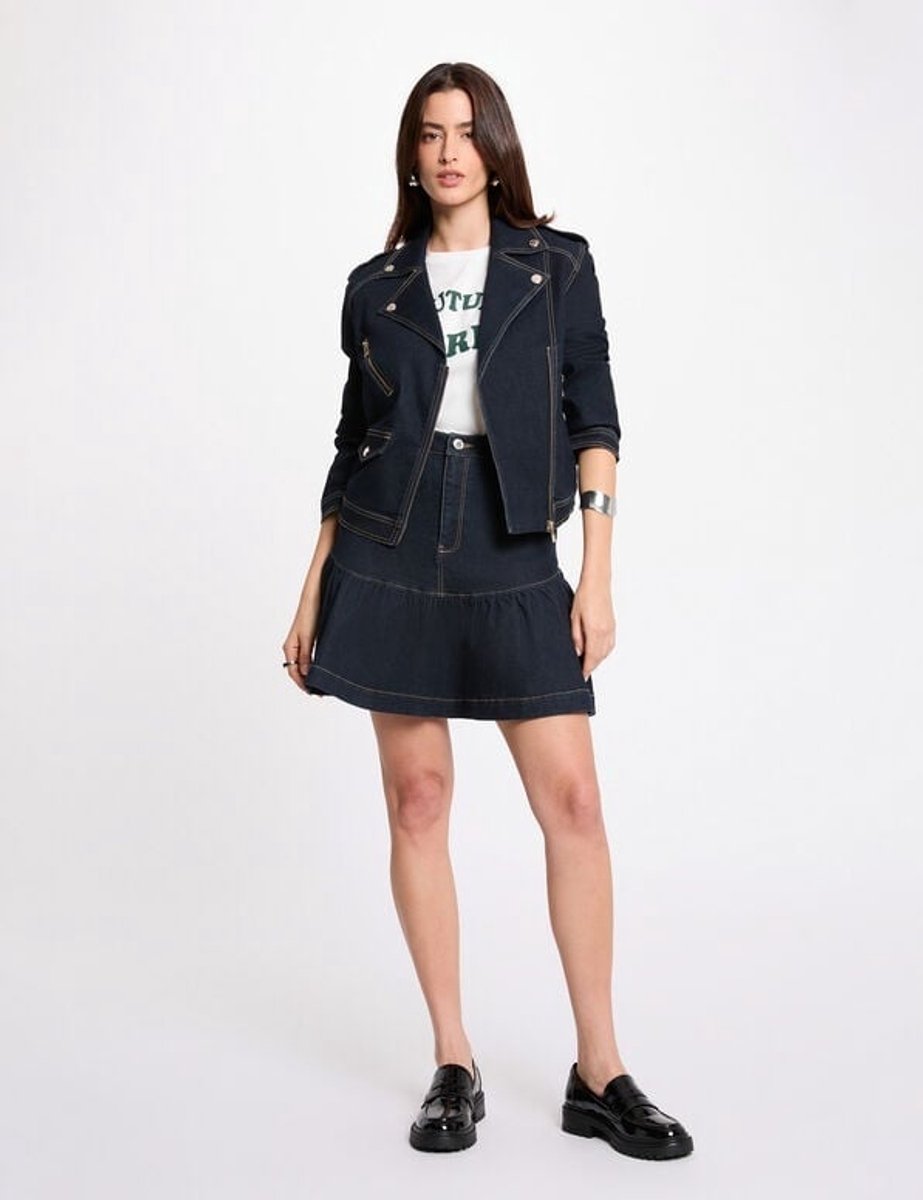 Morgan - Oversized denim jacket 261-Vsoubia Dark blue - Maat : L-40