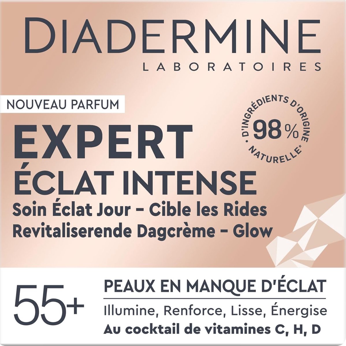Diadermine Expert Active Glow Dagcreme - 50ml - Rijpe huid - 55+