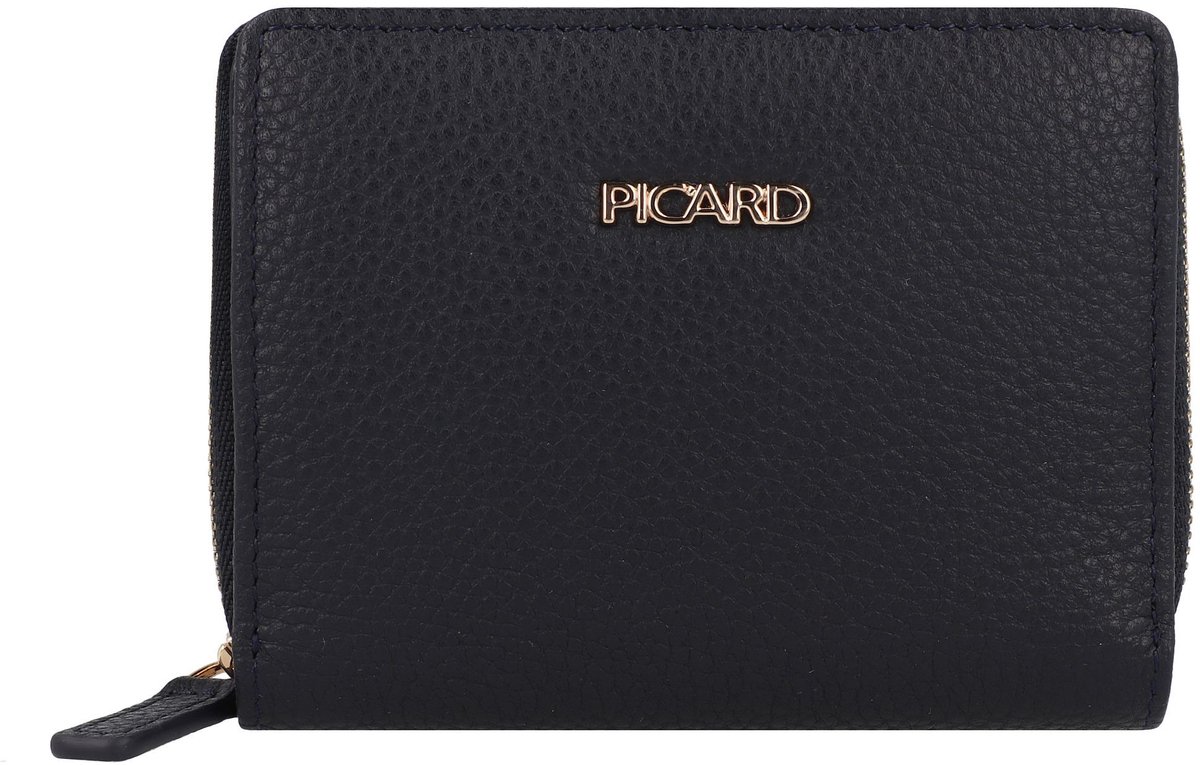 PICARD Leren Portemonnee Java 1 Wallet Ocean Donkerblauw