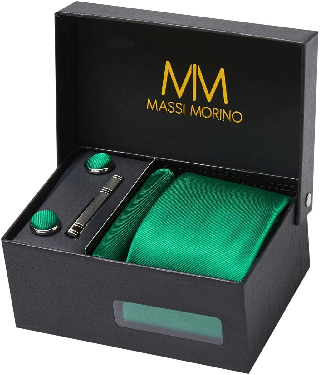 massi morino stropdas-set met een zakdoek