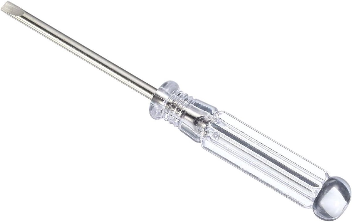 Allecto- Precisie Mini Sleufschroevendraaier - Reparatie Gereedschap - Antislip Handgreep - 3,0 mm - 92 mm lengte - Micro - Horloges - Brillen - Mobiele Telefoon - Elektronica - Kleine Reparaties - Geschikt voor Diverse Toepassingen - Zwart