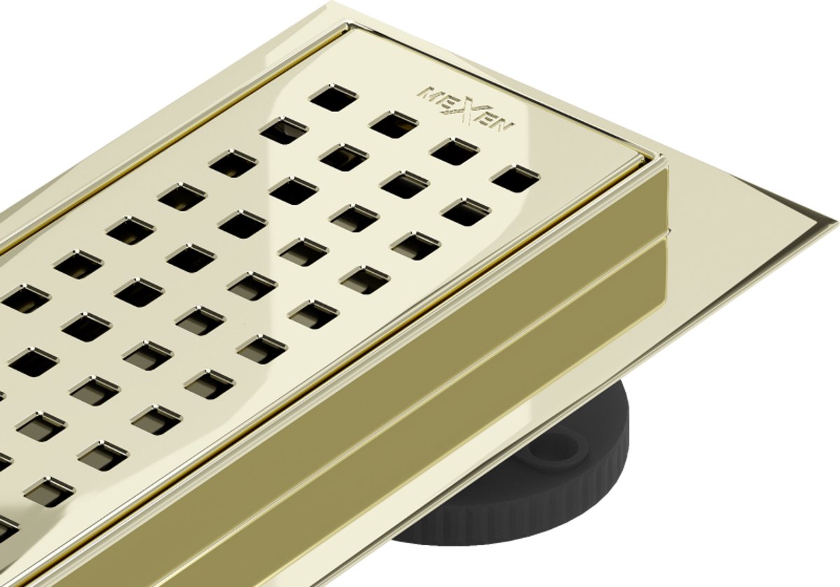 Mexen Flat 360° M08 draaibafvoer 90 cm, goud - 1525090-40