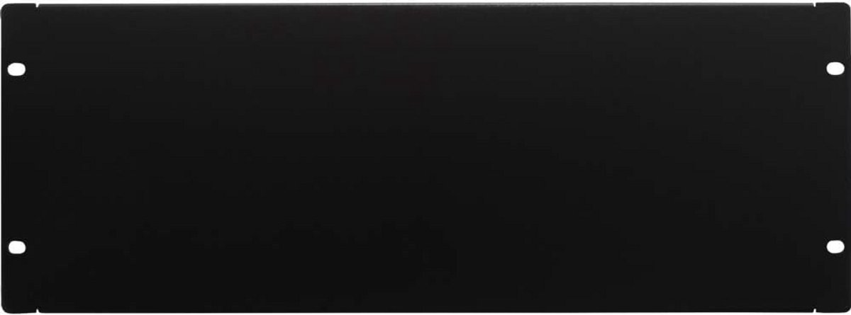 4U Blinde Paneel voor 19 Inch Server Rack of Netwerkkast - Zwart