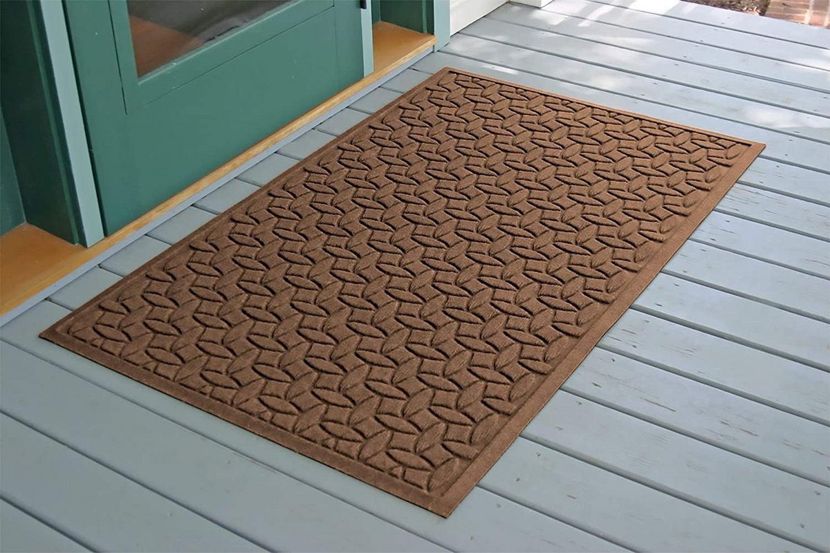 Waterhog Deurmat 3' x 5' - Donkerbruin binnen/buiten vloerbedekking - slipbestendig - Elli