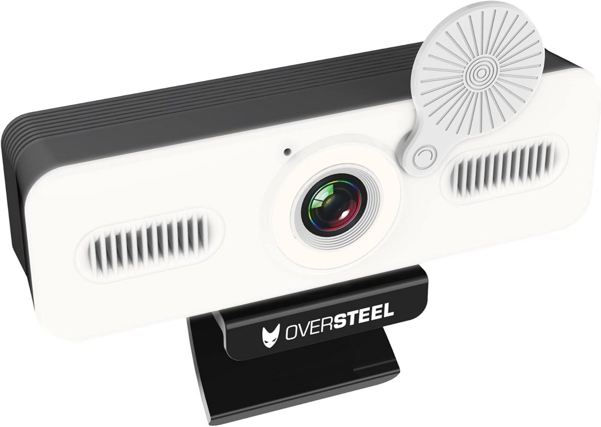 Bulat Webcam 1080P Full HD met microfoon en lichtring, 60fps, USB 2.0, videobellen, opnemen, vergaderen, PC/Mac/Laptop/Tablet/Chromebook thumbnail 6