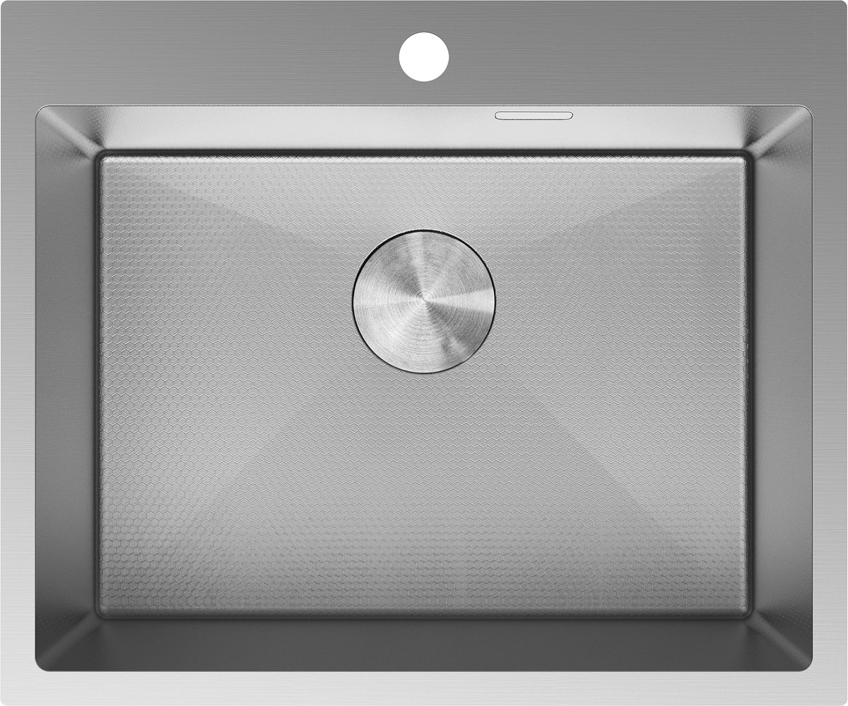Mexen Solix roestvrijstalen gootsteen 1-komorige 600 x 500 , inox HC - 6408601000-01HC