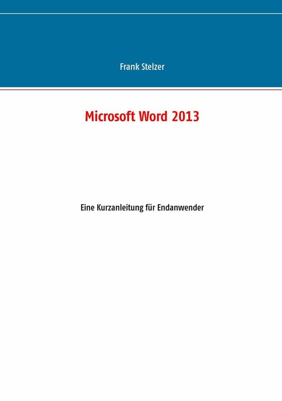 Microsoft Word 2013 - cover