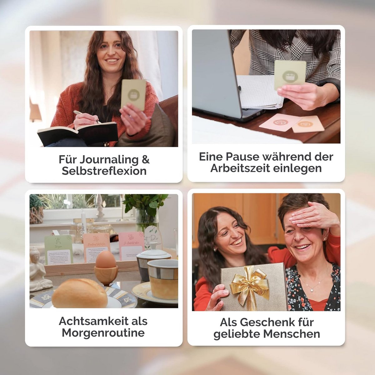 55 Mindfulness Kaarten met Meditatie en Affirmaties voor Zelfzorg en Stressvermindering