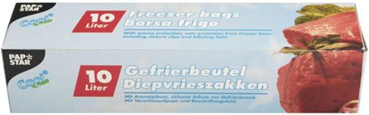 Vrieszakken 10 Liter Transparant - Sterke Sluitzakken met Aromabescherming